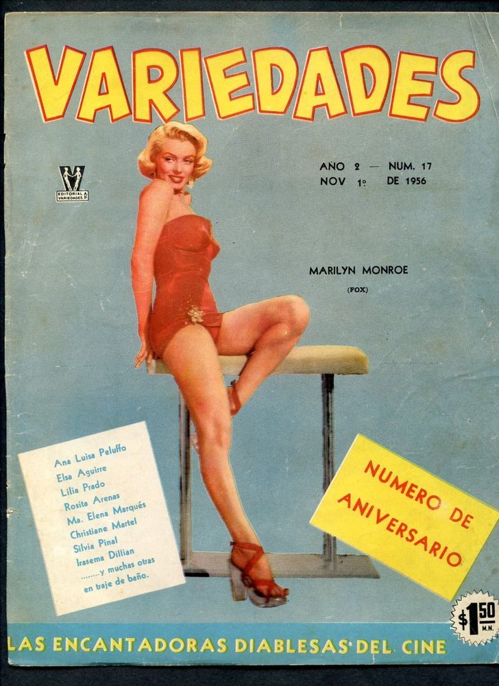 VARIEDADES magazine side cover Issue 17 1 November 1956