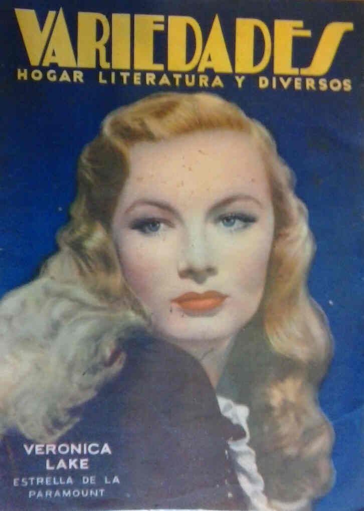 VARIEDADES magazine side cover  1940