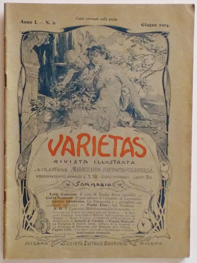 VARIETAS magazine side cover Issue 2 June 1904