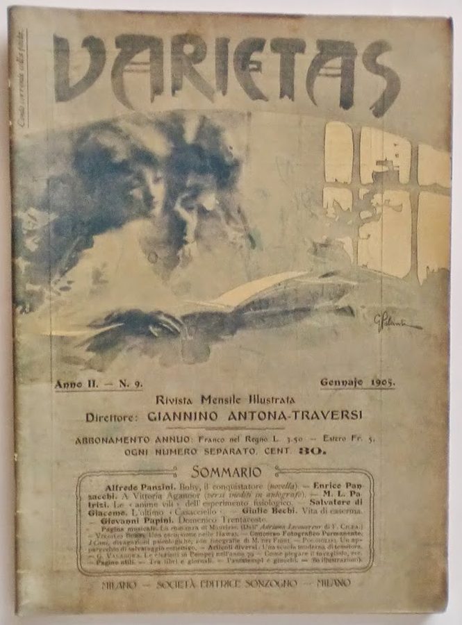 VARIETAS magazine side cover Issue 9 January 1905