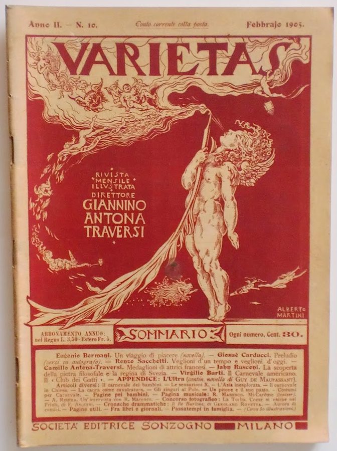 VARIETAS magazine side cover Issue 10 February 1905