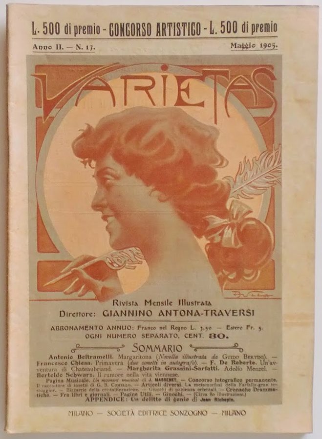 VARIETAS magazine side cover Issue 13 May 1905