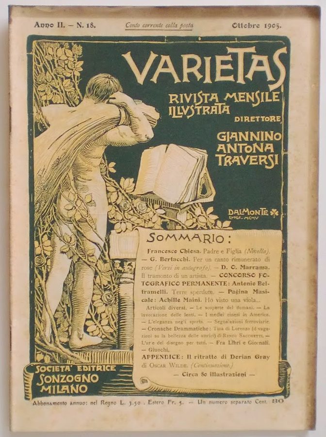 VARIETAS magazine side cover Issue 18 October 1905