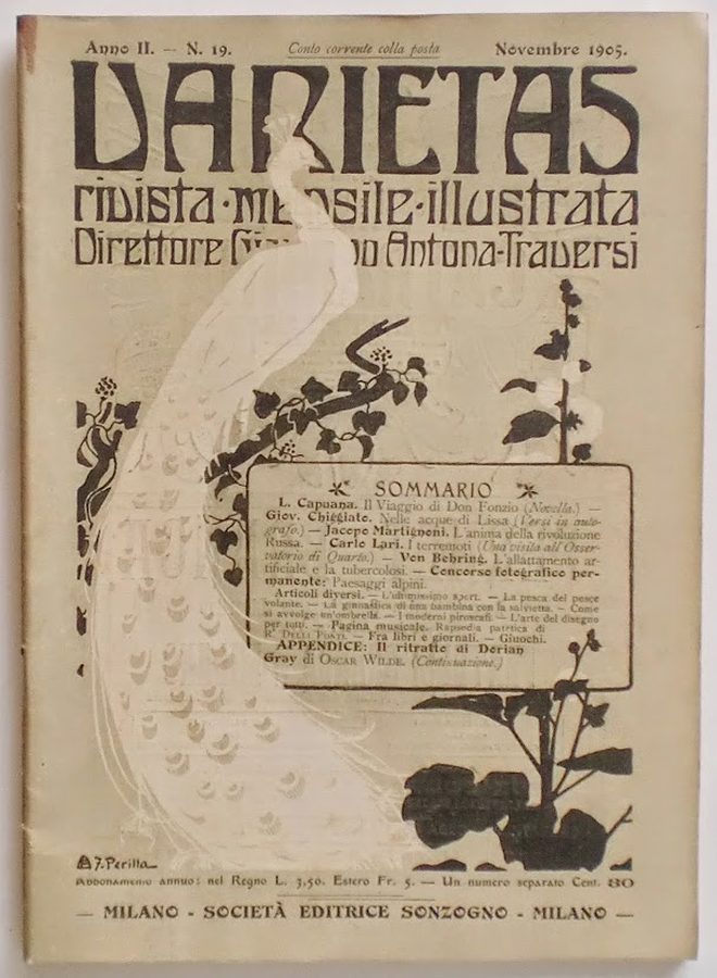VARIETAS magazine side cover Issue 19 November 1905