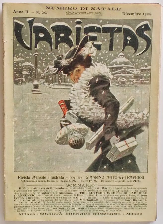 VARIETAS magazine side cover Issue 20 December 1905