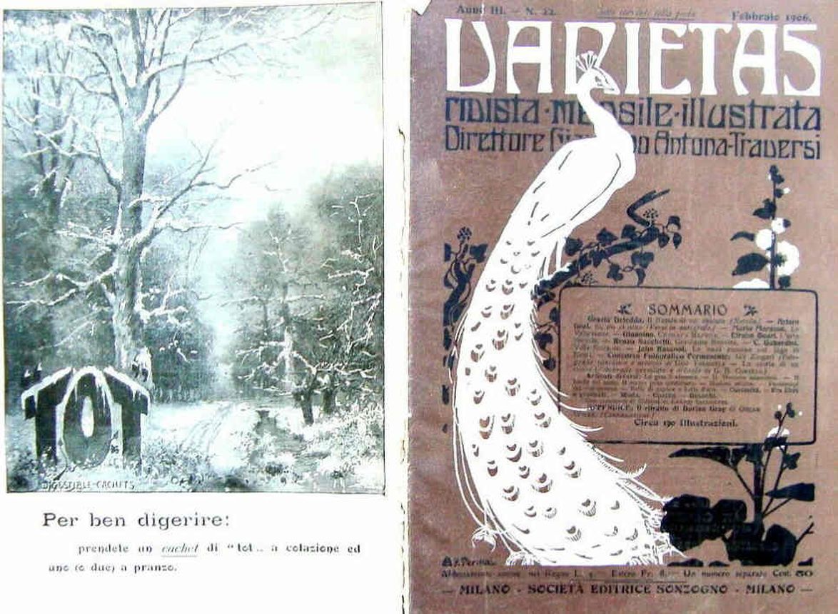 VARIETAS magazine side cover Issue 22 February 1906