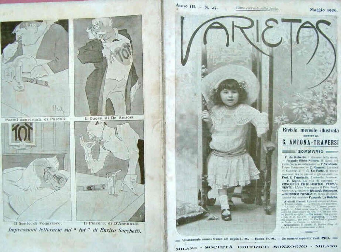 VARIETAS magazine side cover Issue 25 May 1906