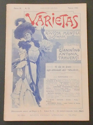VARIETAS magazine side cover Issue 35 March 1907