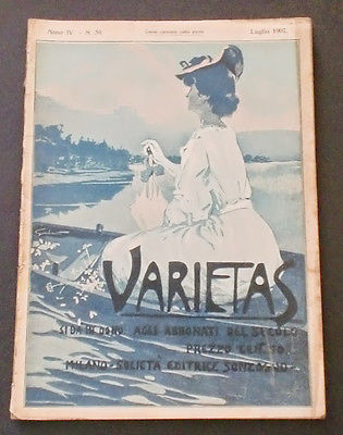 VARIETAS magazine side cover Issue 39 July 1907