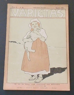 VARIETAS magazine side cover Issue 40 August 1907