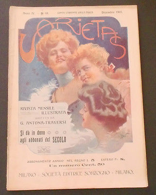 VARIETAS magazine side cover Issue 44 December 1907