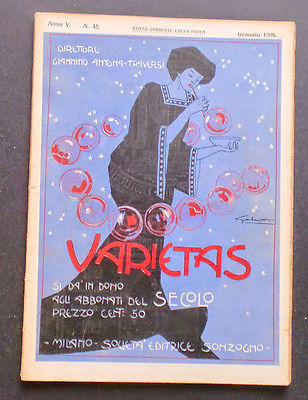 VARIETAS magazine side cover Issue 45 January 1908