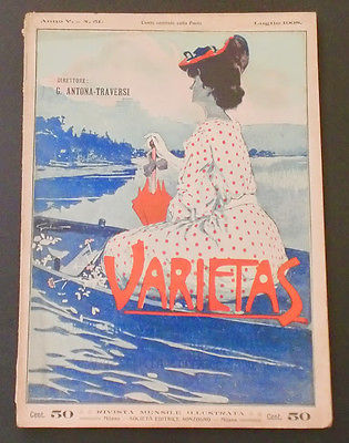 VARIETAS magazine side cover Issue 51 July 1908