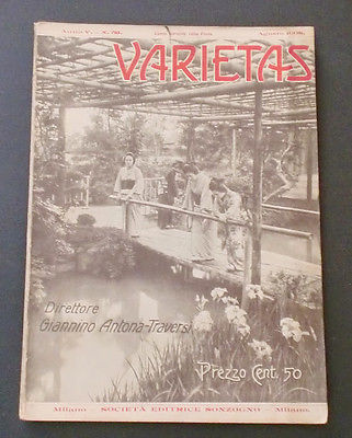 VARIETAS magazine side cover Issue 52 August 1908