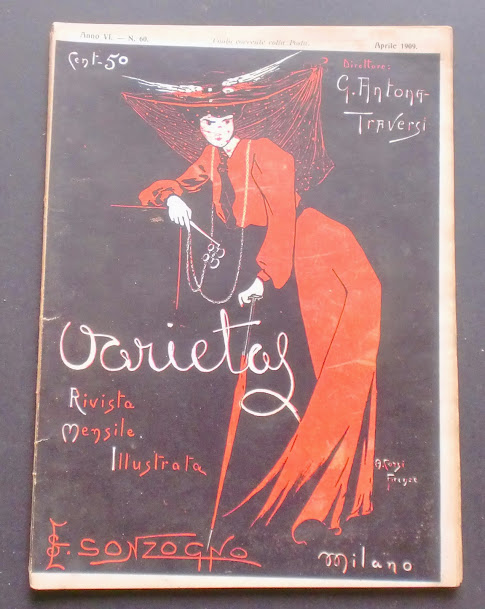 VARIETAS magazine side cover Issue 60 April 1909