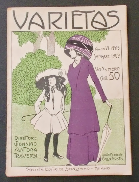 VARIETAS magazine side cover Issue 65 September 1909