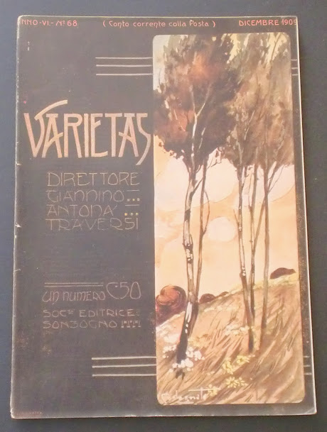 VARIETAS magazine side cover Issue 68 December 1909