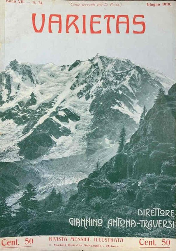 VARIETAS magazine side cover Issue 74 June 1910