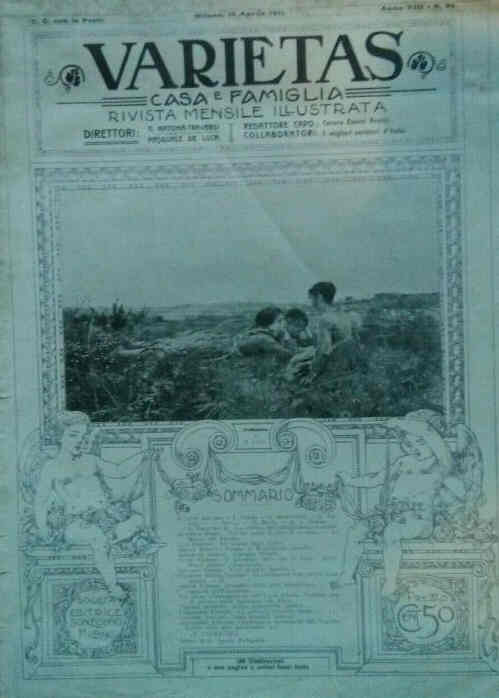 VARIETAS magazine side cover Issue 84 April 1911