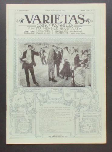 VARIETAS magazine side cover Issue 89 September 1911