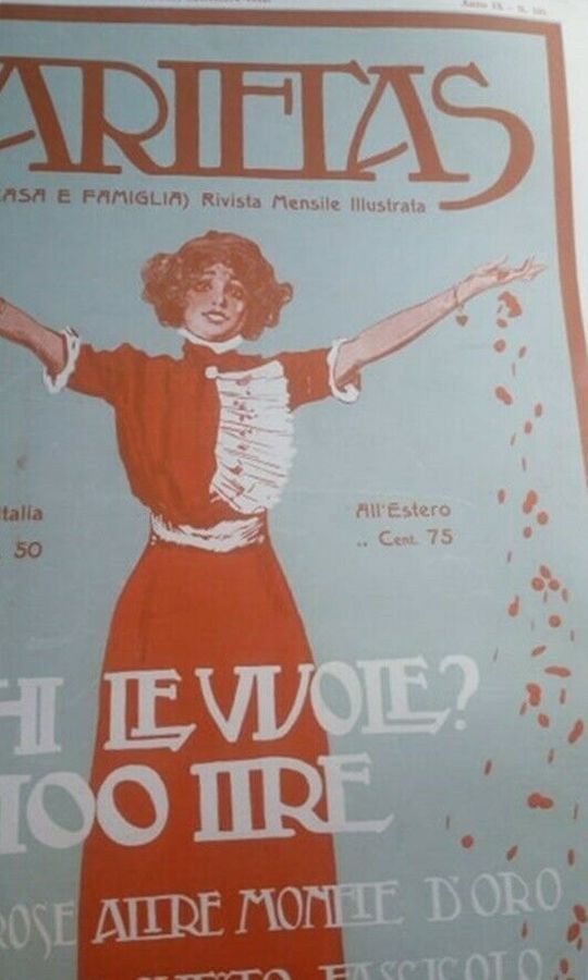 VARIETAS magazine side cover Issue 101 September 1912