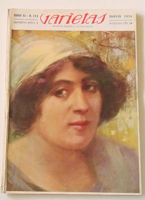 VARIETAS magazine side cover Issue 124 August 1914