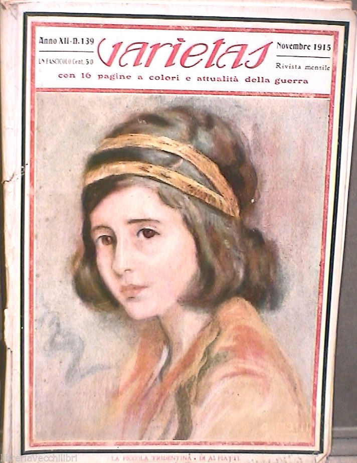 VARIETAS magazine side cover Issue 139 November 1915