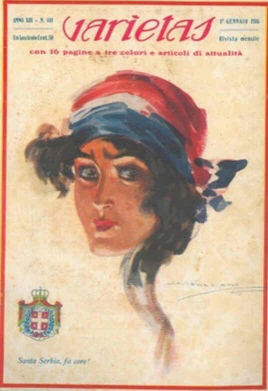 VARIETAS magazine side cover Issue 141 January 1916
