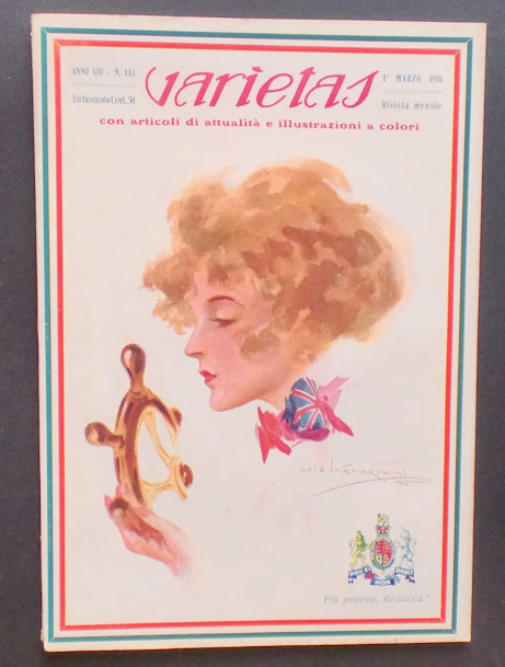 VARIETAS magazine side cover Issue 143 March 1916