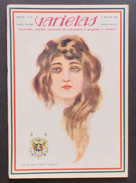 VARIETAS magazine side cover Issue 145 May 1916