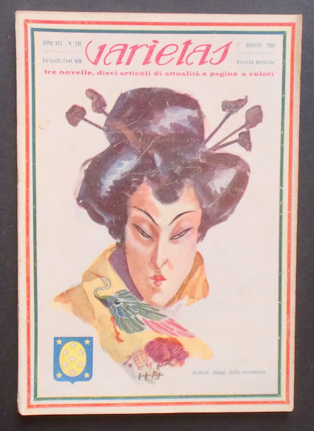 VARIETAS magazine side cover Issue 148 August 1916