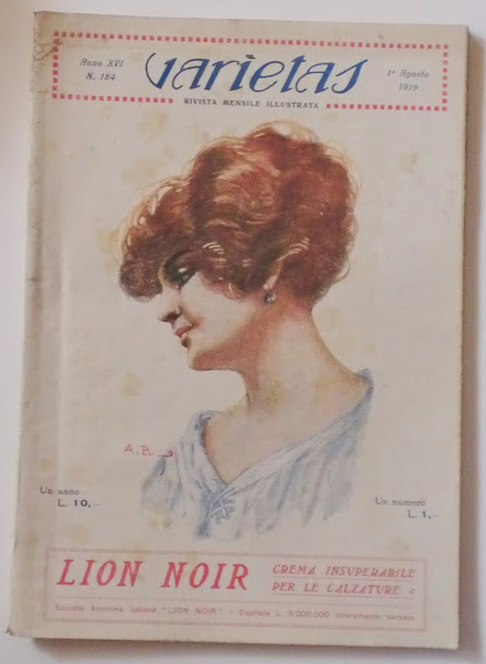 VARIETAS magazine side cover Issue 184 August 1919