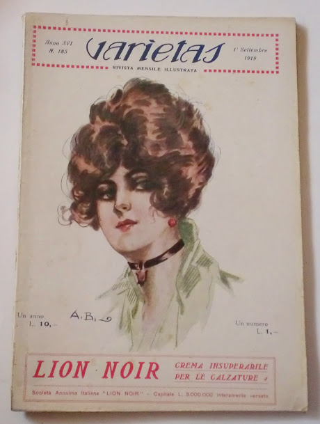 VARIETAS magazine side cover Issue 185 September 1919