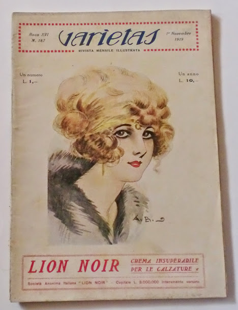 VARIETAS magazine side cover Issue 187 November 1919