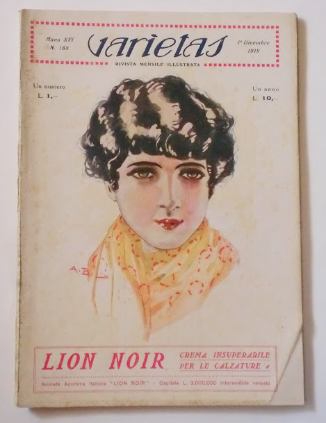 VARIETAS magazine side cover Issue 188 December 1919