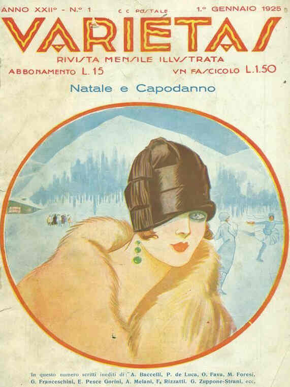VARIETAS magazine side cover January 1925