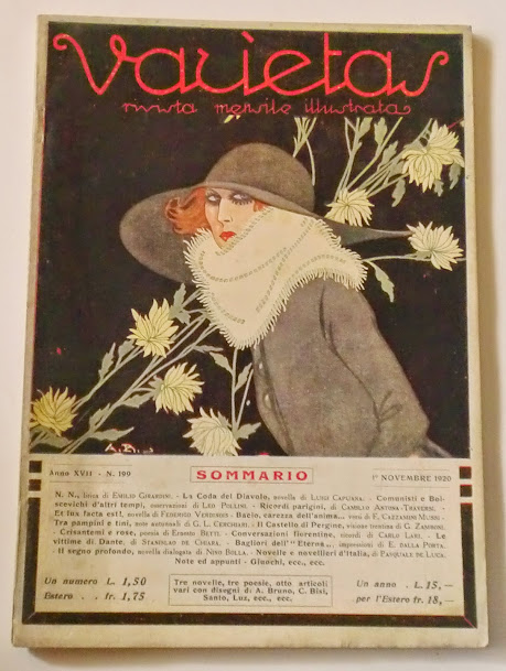 VARIETAS magazine side cover Issue 199 November 1920