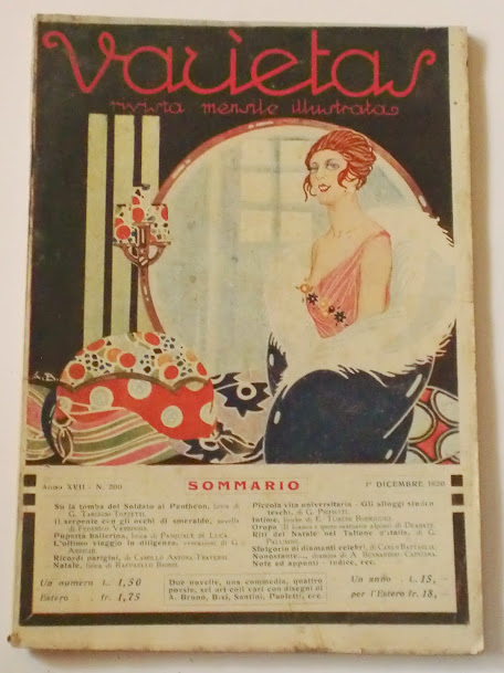 VARIETAS magazine side cover Issue 200 December 1920