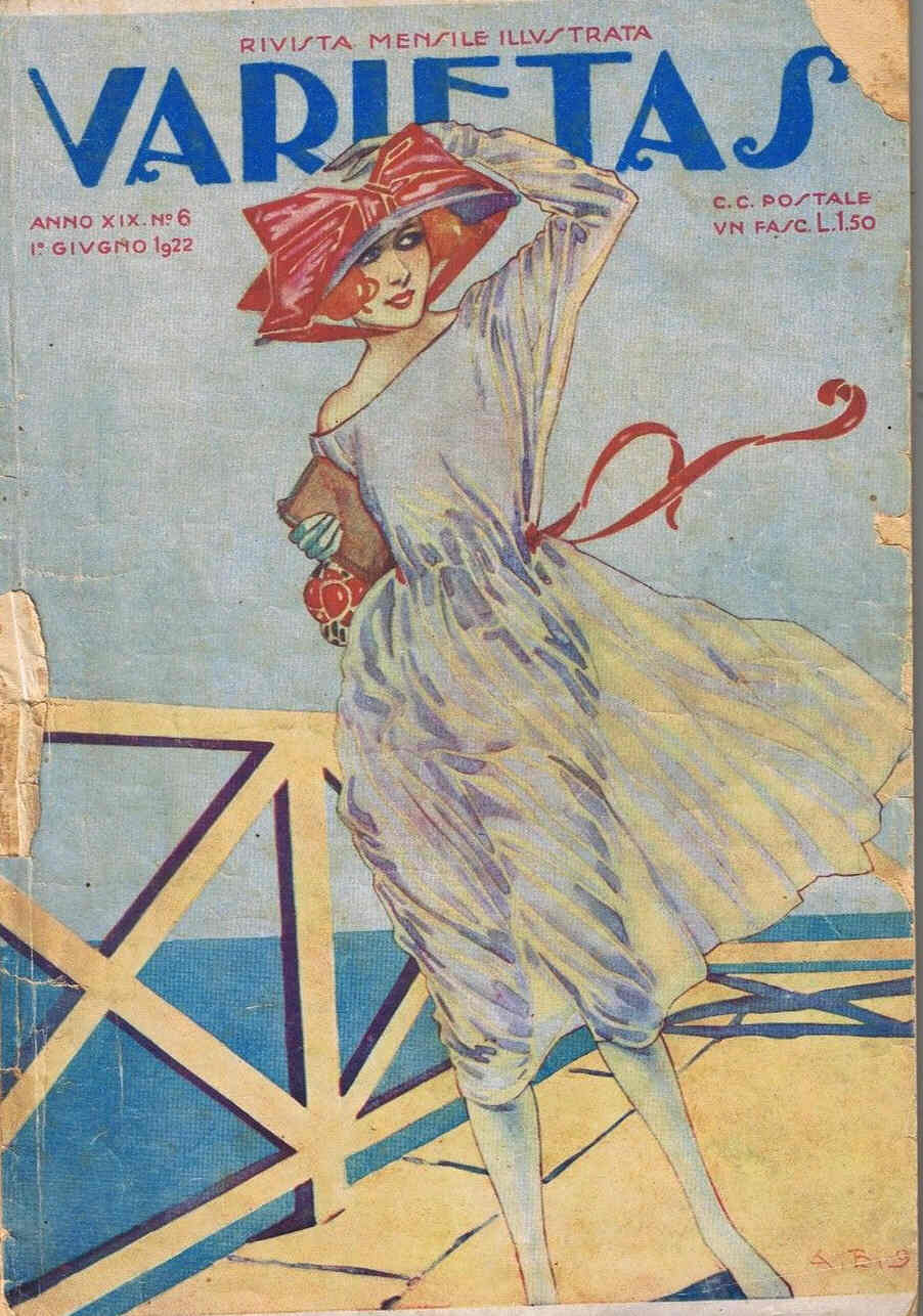 VARIETAS magazine side cover Issue 218 June 1922