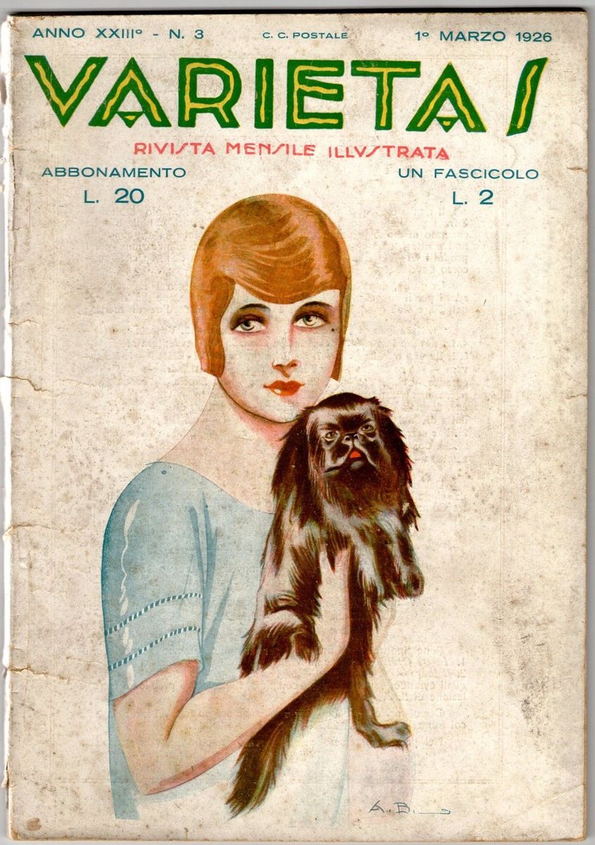 VARIETAS magazine side cover March 1926