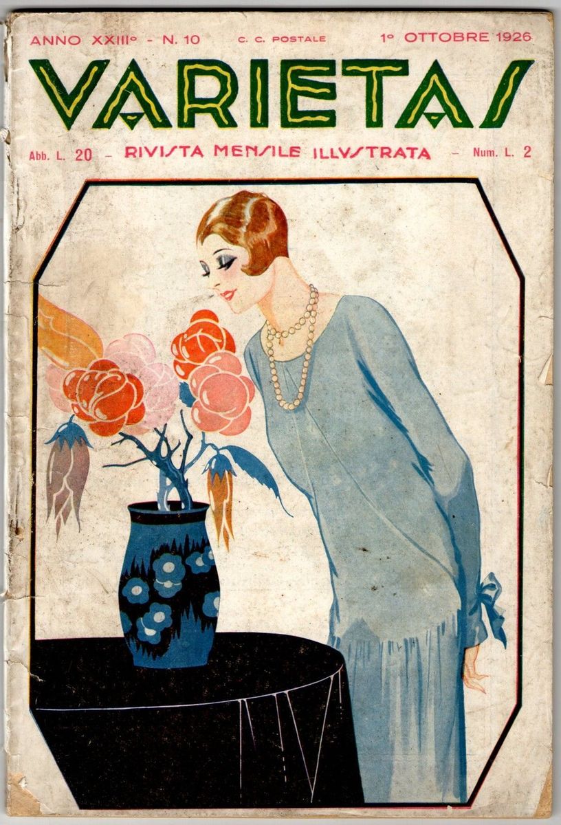 VARIETAS magazine side cover October 1926