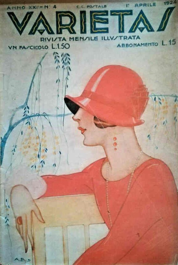 VARIETAS magazine side cover  April 1924
