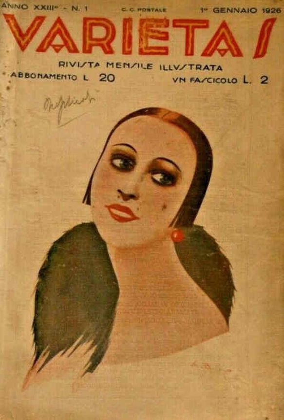 VARIETAS magazine side cover  January 1926
