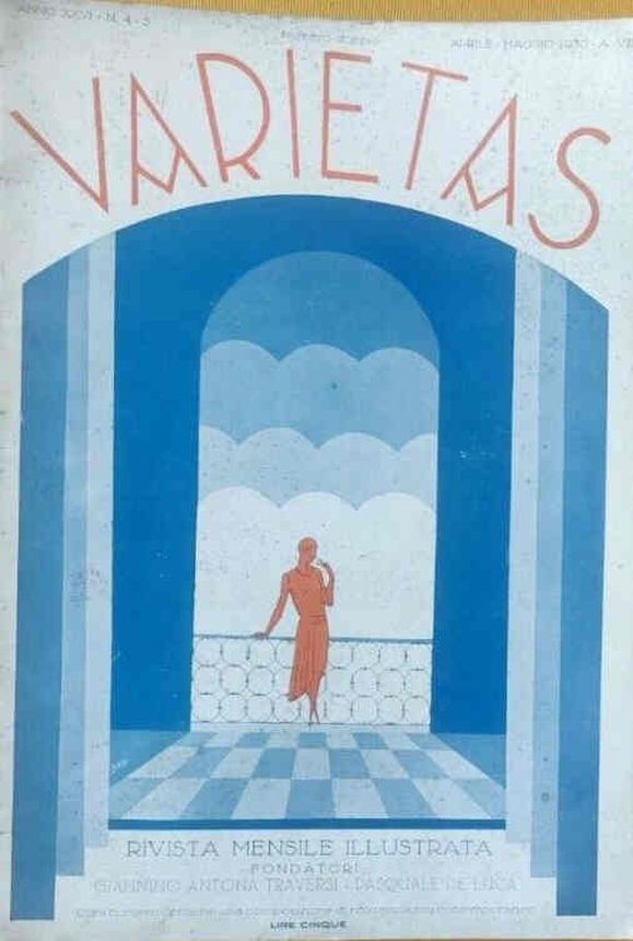 VARIETAS magazine side cover  April/May 1930