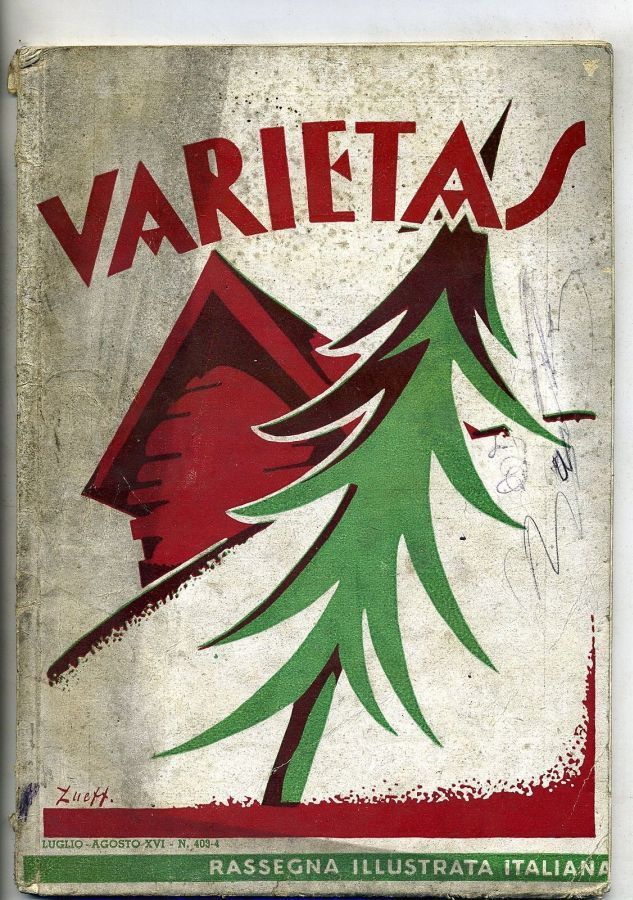 VARIETAS magazine side cover Issue 403-4  July/August 1937
