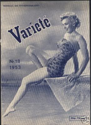 VARIETE  magazine side cover Issue 18  1953