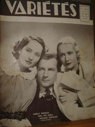 VARIETES magazine side cover Issue 42  1936