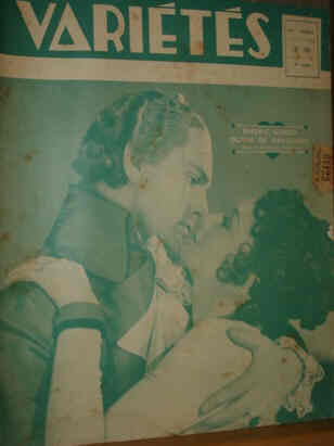 VARIETES magazine side cover Issue 48  1936