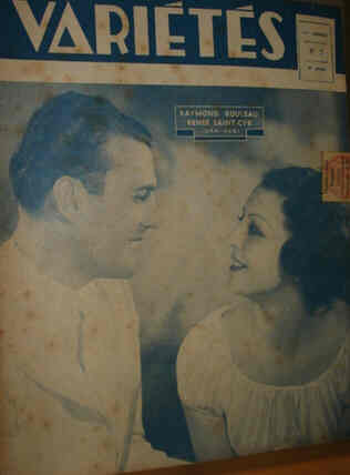 VARIETES magazine side cover Issue 7  1936