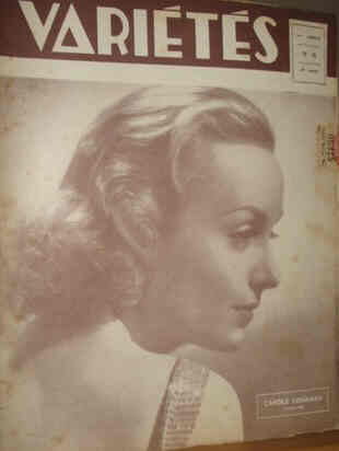 VARIETES magazine side cover Issue 8  1936